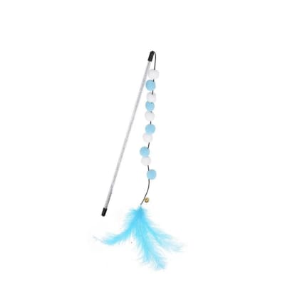 Wonder Cat juguete varilla con pompon y pluma