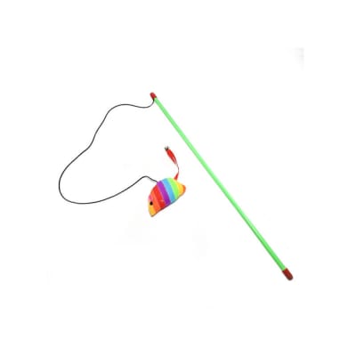 Wonder Cat Juguete varilla con ratón arcoíris 40 cm1