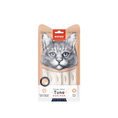 Wanpy Gato Creamy Atun Salmon 70 gr