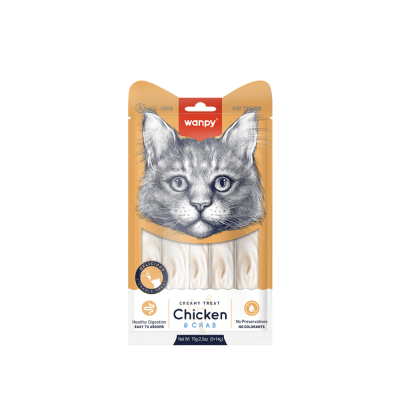 Wanpy Gato Creamy Pollo Cangrejo 70 gr