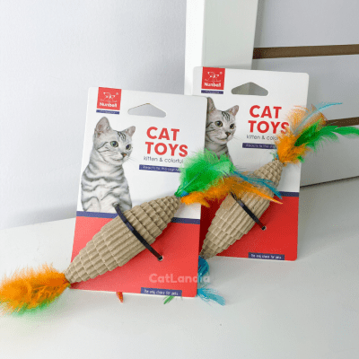 Juguete de plumas coloridas