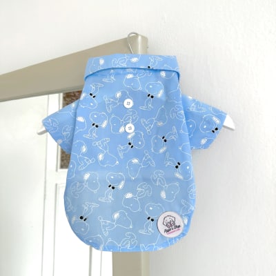 CAMISA SNOOPY CELESTE