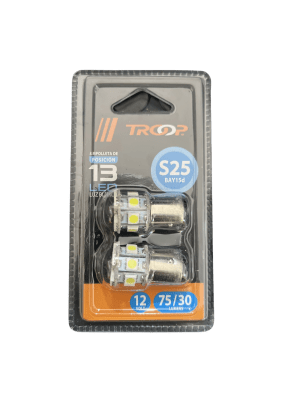 AMPOLLETA LED S25 13SMDX5050 12V BL BAY15D 78/30 LM