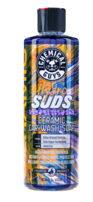 HYDROSUDS HIGH-GLOSS HYPER FOAMING SIO2 CERAMIC CAR WASH SOAP 16 OZ