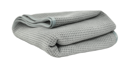 WAFFLE WEAVE GRAY MATTER MICROFIBER DRYING TOWEL 36? X 25?