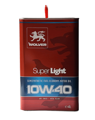 ACEITE 10W 40 SUPER LIGHT 4LT WOLVER