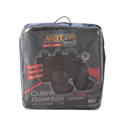 CUBRE ASIENTOS NEGRO CONFORT