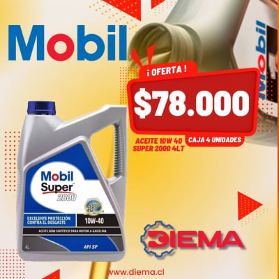 CAJA ACEITE 10W 40 SUPER 2000 4 UNIDADES