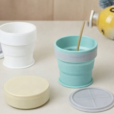 TAZA DE CAFE PLEGABLE DE SILICONA