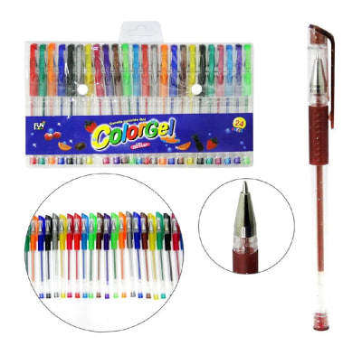 LAPICES COLORGEL 24PCS GLITTER1