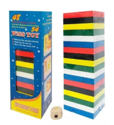 JENGA COLORES JUEGO DE MESA