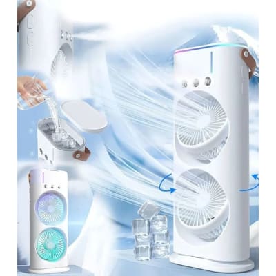 VENTILADOR DOBLE CON HUMIFICADOR