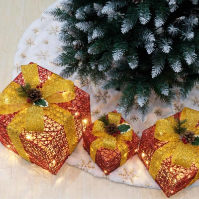 SET 3 ADORNOS REGALO NAVIDEÑO1