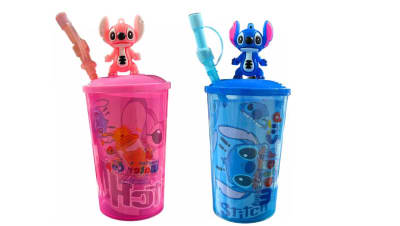 VASO STITCH CON BOMBILLA