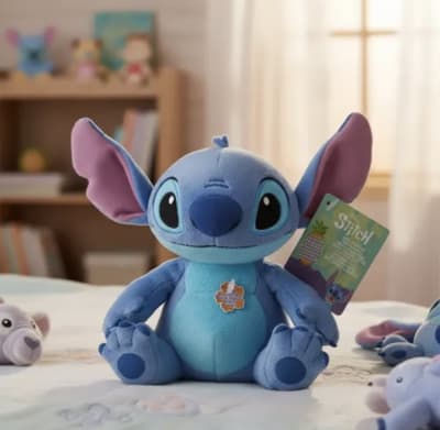 PELUCHE DE STITCH CON AROMA Y SONIDO 15CM