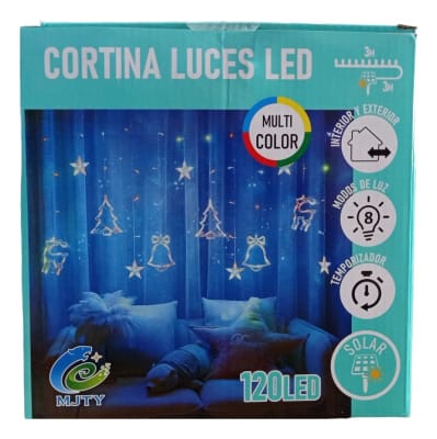 CORTINA LUCES LED SOLAR 3M1