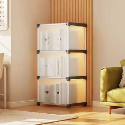 RACK 3 NIVELES TRANSPARENTE MULTIFUNCIONAL