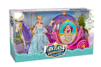 MUÑECA CARRUAJE MORADA FN5781