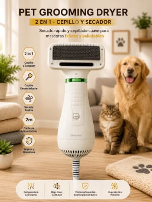CEPILLO SECADOR PARA MASCOTAS pet grooming dryer