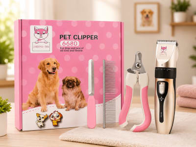 SET DE ACCESORIOS + MAQUINA PARA MASCOTAS 66801