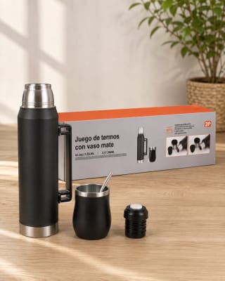 TERMO 1300ML CON VASO MATE
