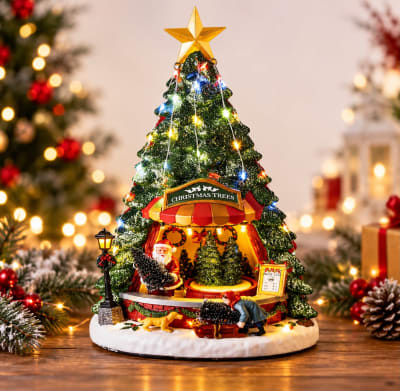VILLA NAVIDEÑA DISEÑO ARBOL CON VIEJITO PASCUERO 30702