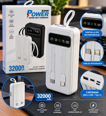 POWER BANK SOLAR CON CABLE 10041