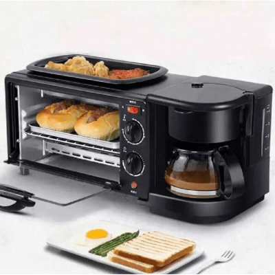 HORNO + CAFETERA Y PLANCHA