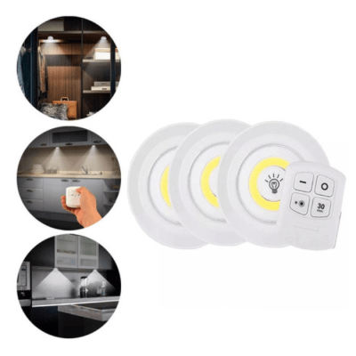 SET 3 LUCES LED A PILA