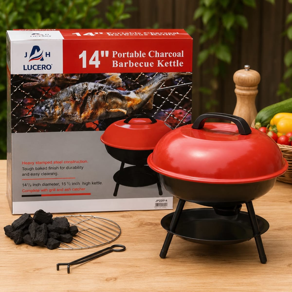 PARRILLA PORTABLE CHARCOAL 14