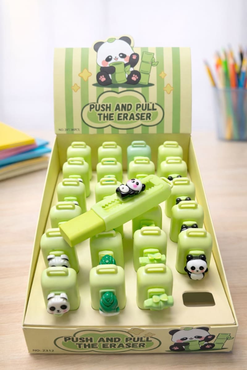 GOMA RETRACTIL CON DISEÑO PANDA 0