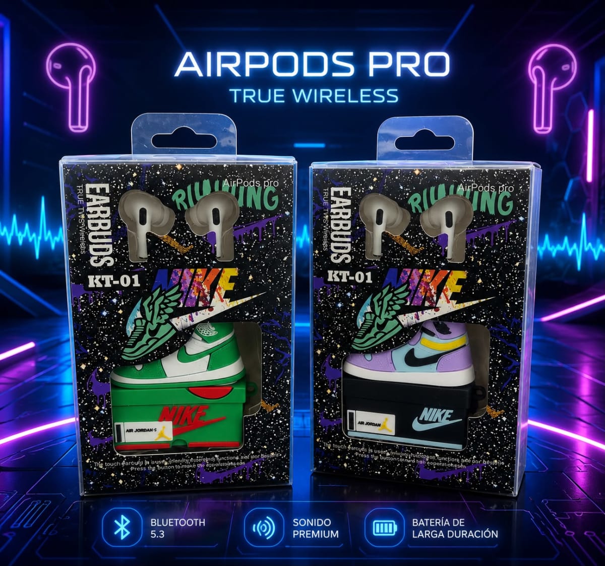 AUDIFONO BLUETOOTH ZAPATILLA KT-015