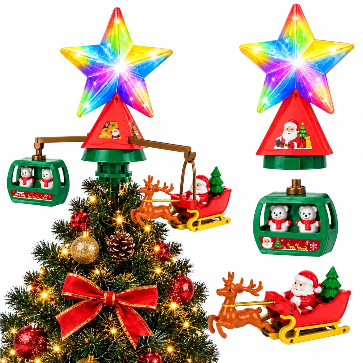 TRINEO GIRATORIO PARA LA PUNTA DEL ARBOL DISEÑO ESTRELLA2