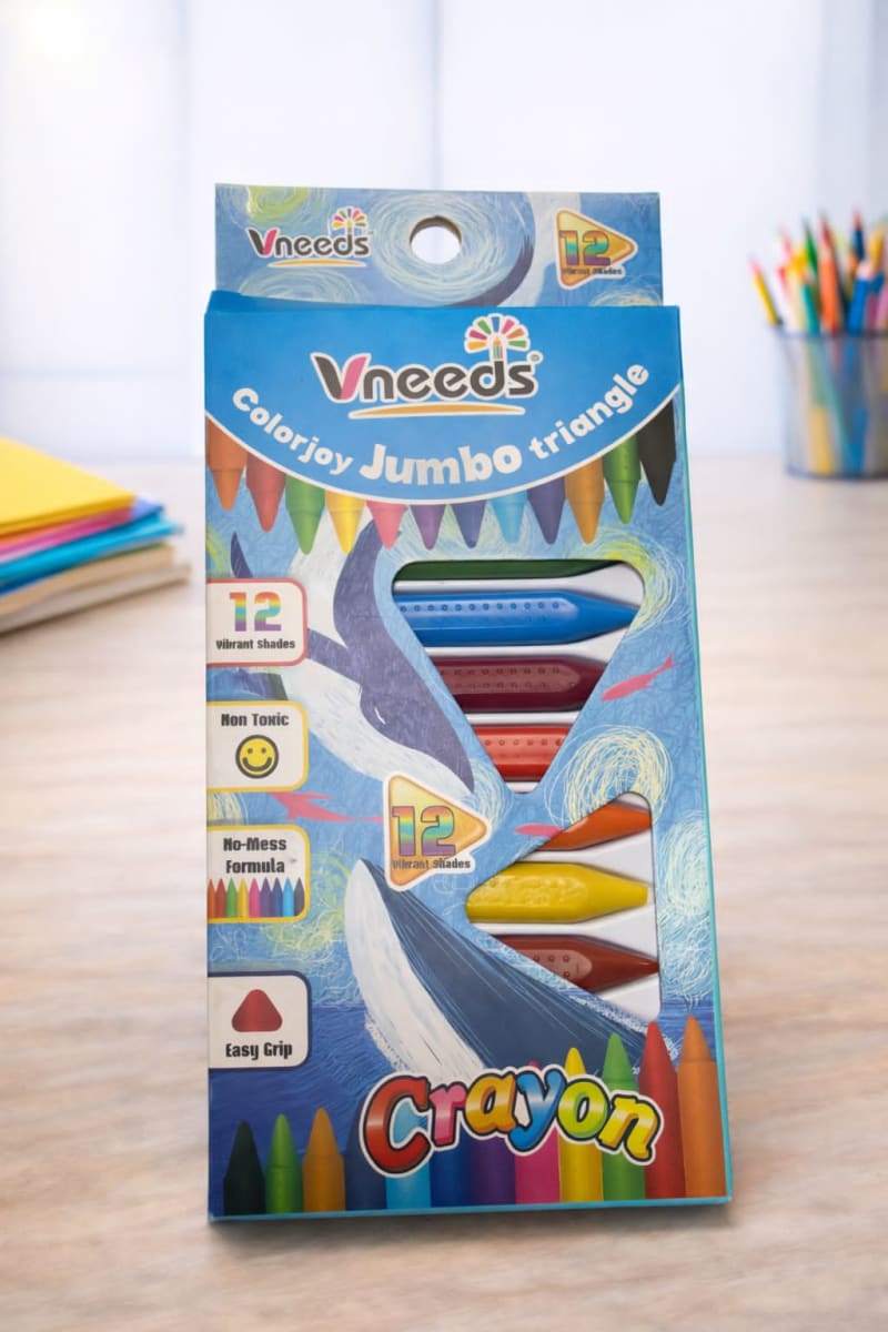 LAPICES DE CERA 12PCS JUMBO CRAYONES 0