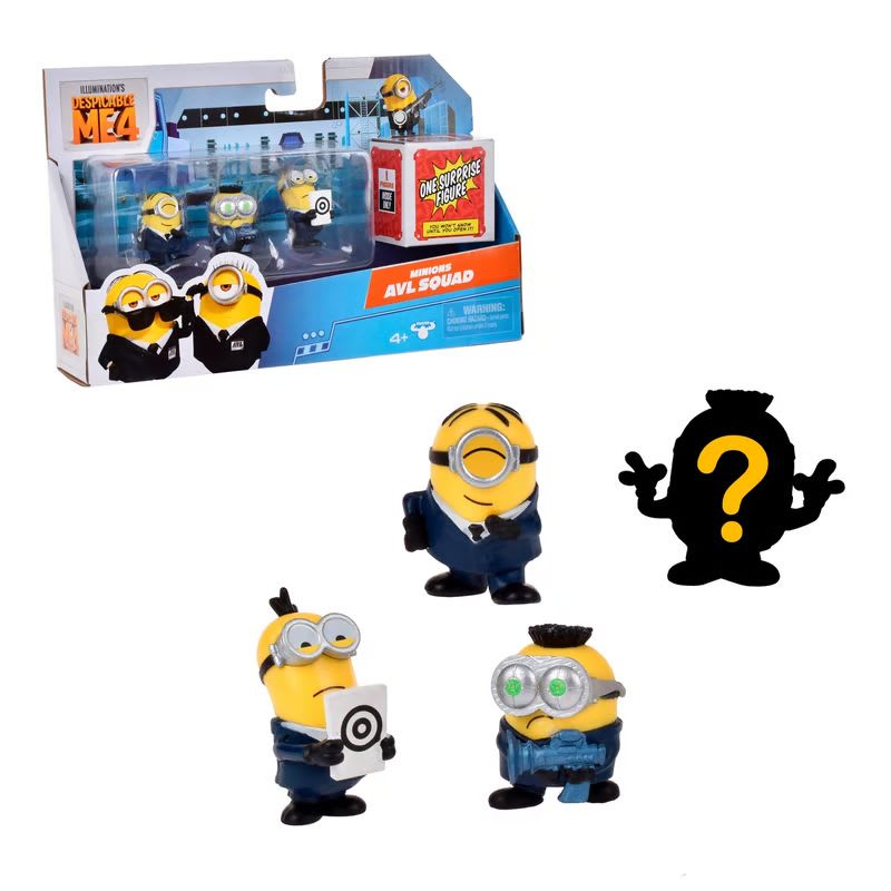 PACK 4 FIGURAS 5CM MINIONS2