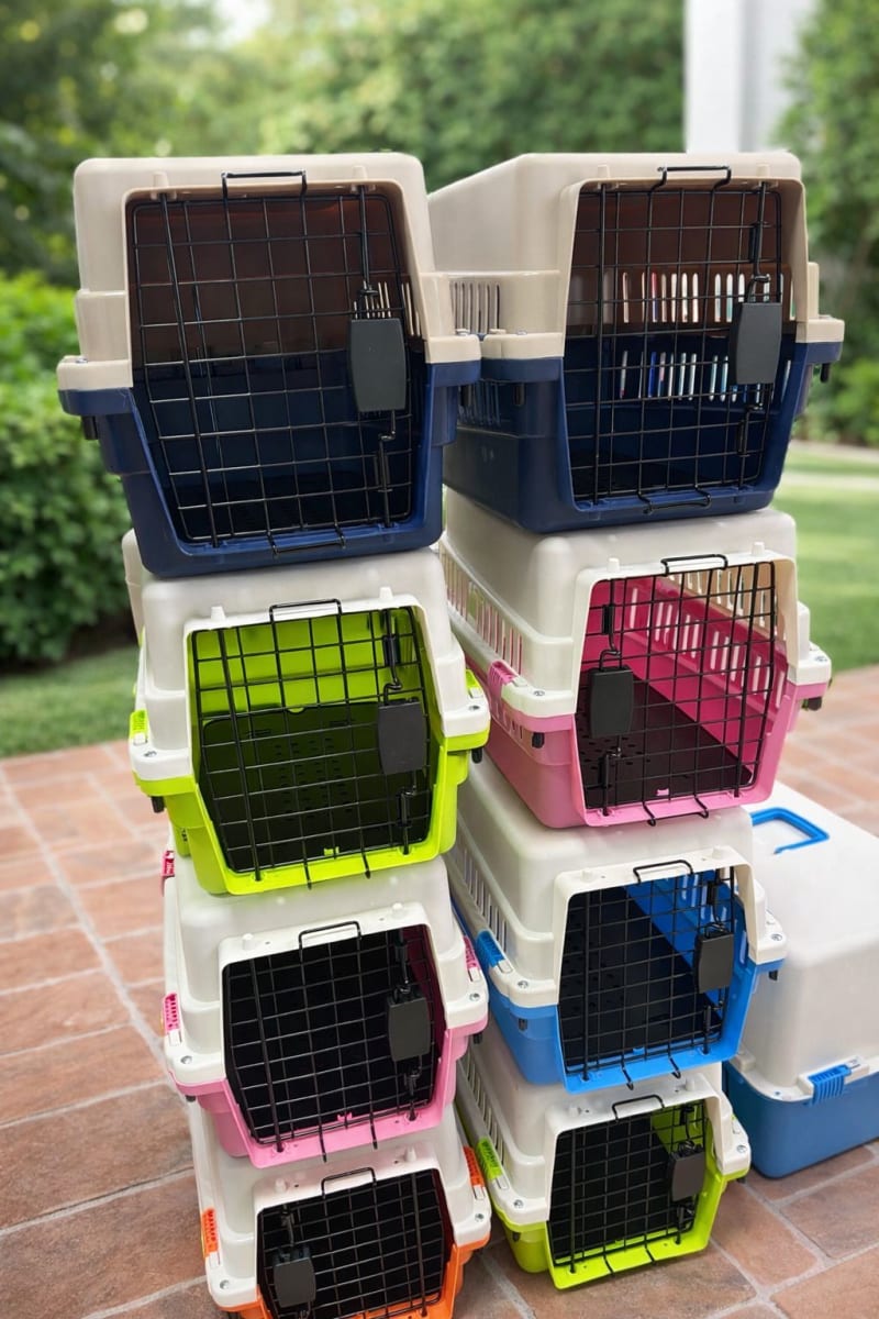 CANIL JAULA TRANSPORTADORA 26X32X47CM 0