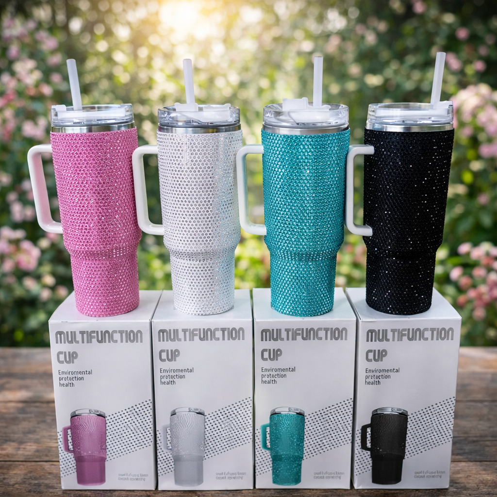 VASO TERMICO CON BRILLANTES UNICOLOR1