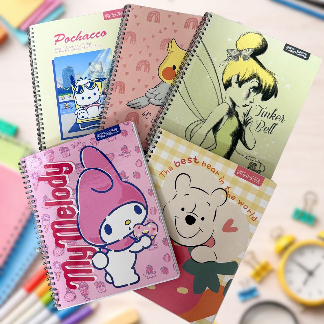 PACK 10 CUADERNO UNIVERSITARIO PROARTE DISEÑOS SURTIDOS2