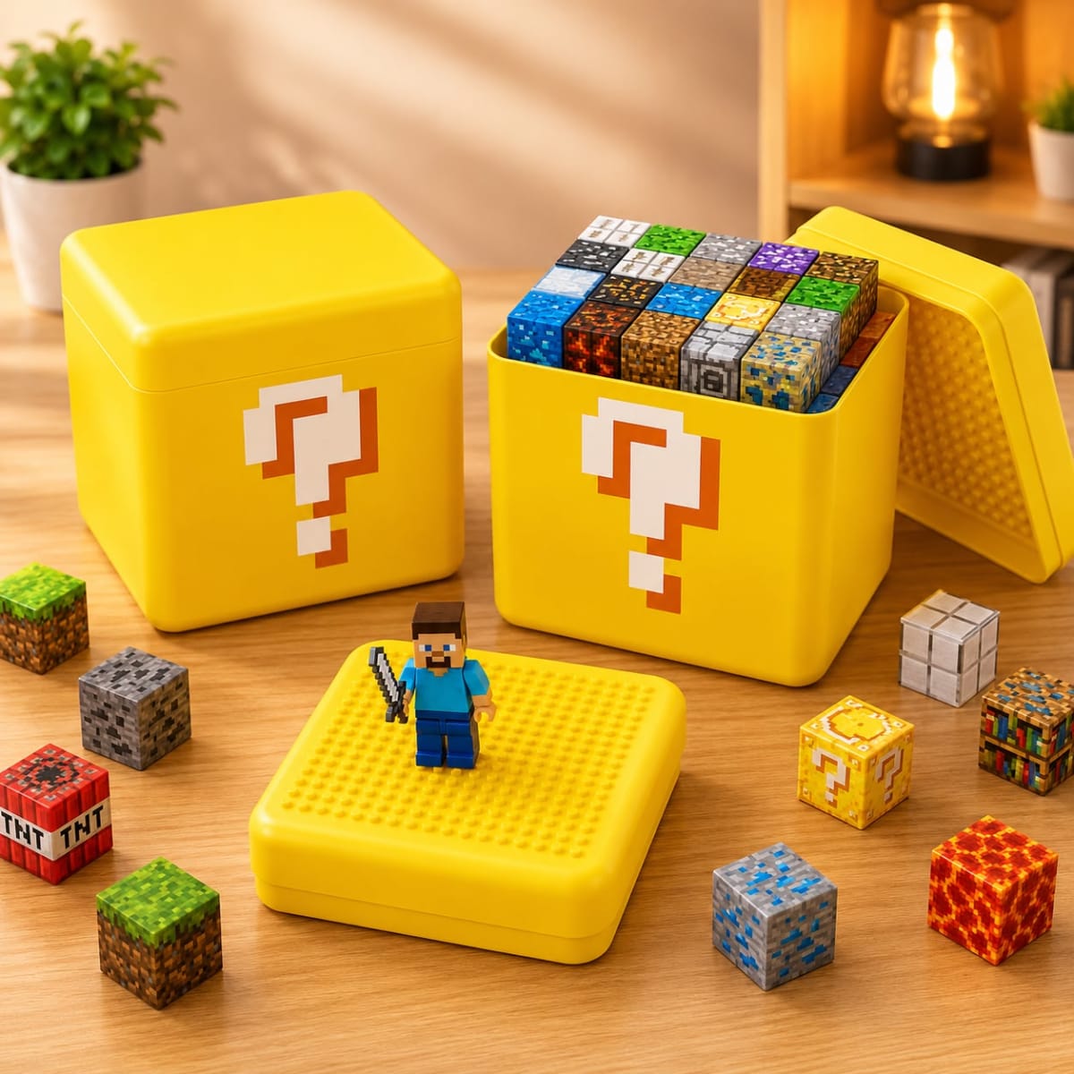 CAJA DE BLOQUES IMANTADOS 100PCS MINECRAFT4