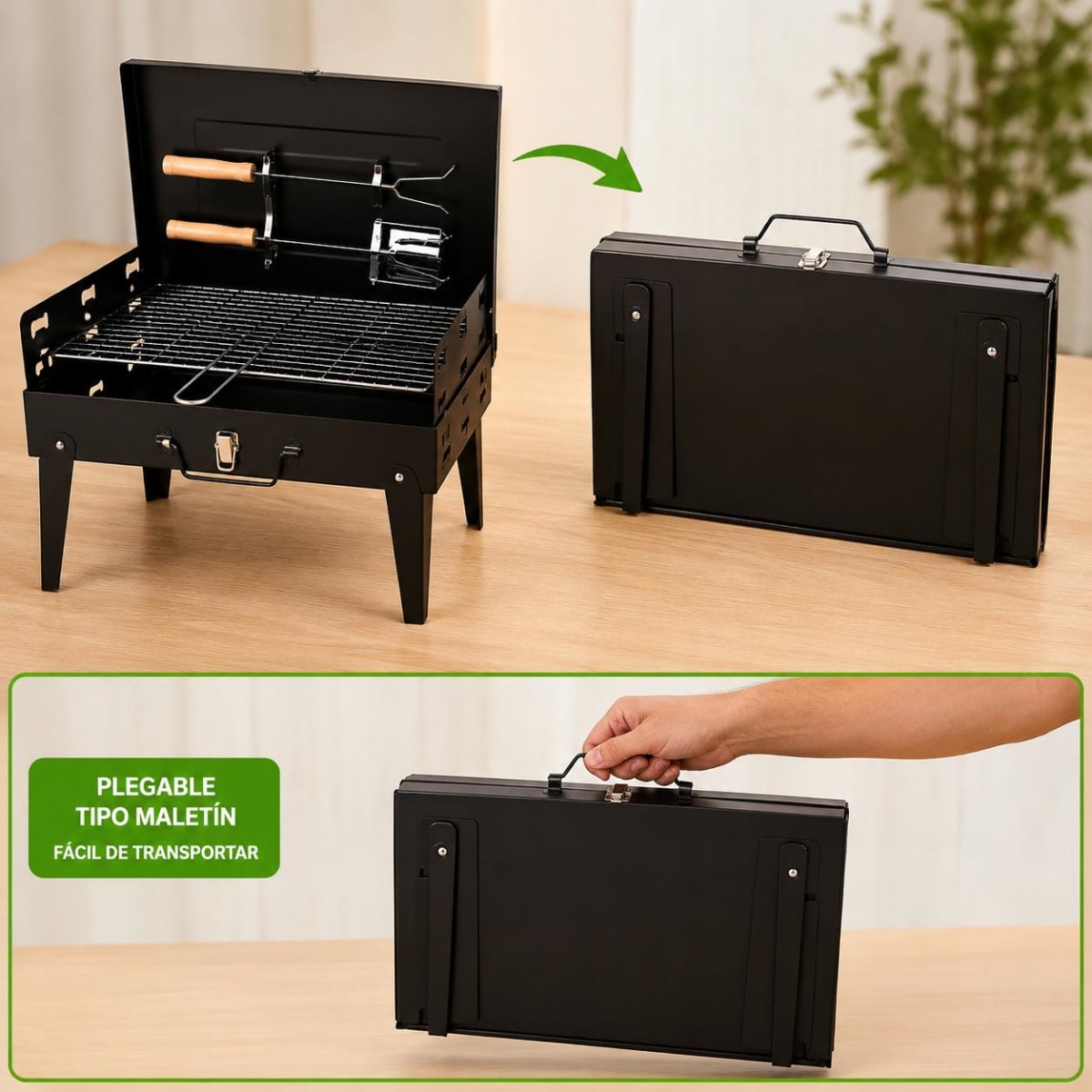 PARRILLA PORTABLE BARBECUE GRILL2