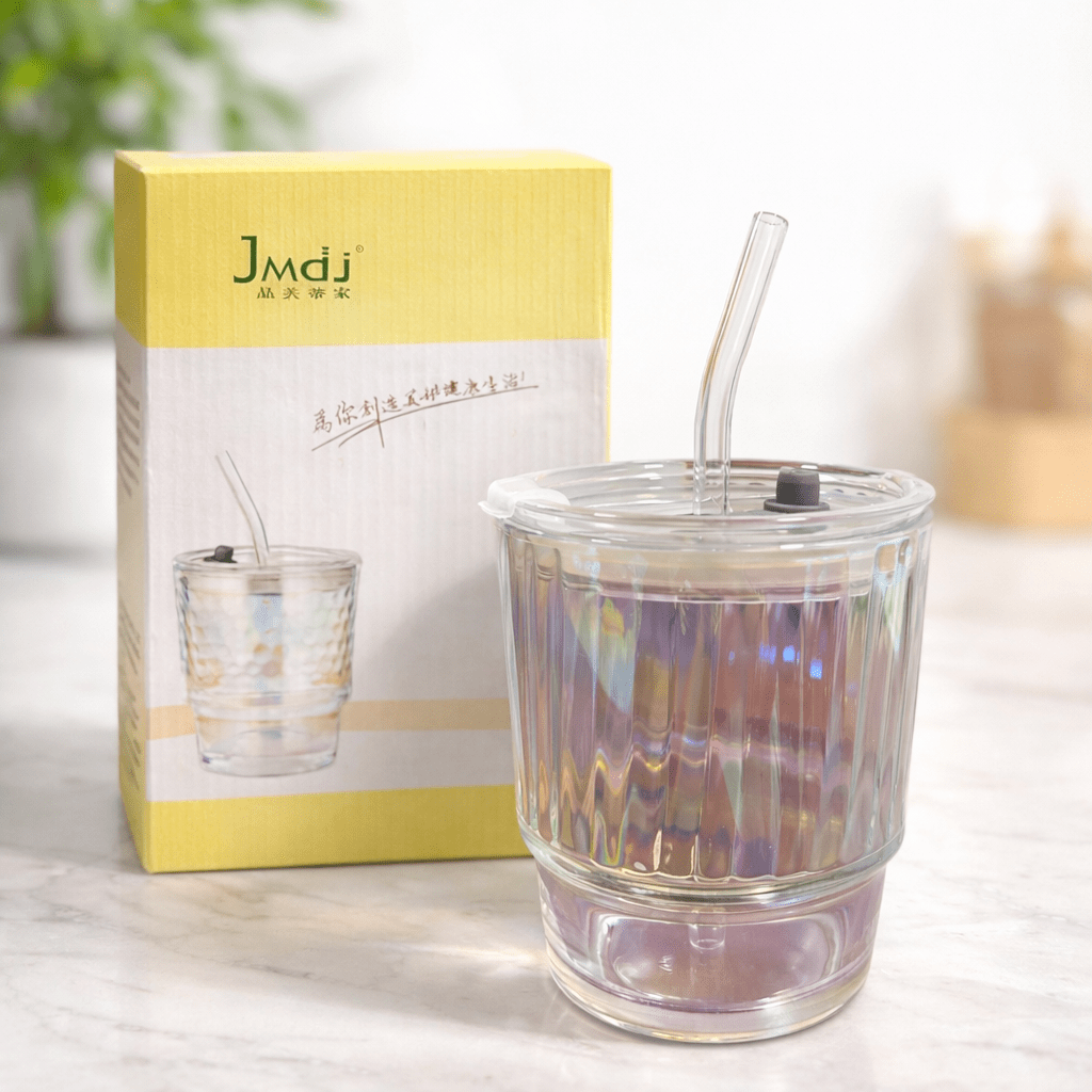 VASO DE VIDRIO CON BOMBILLA JMDJ 0