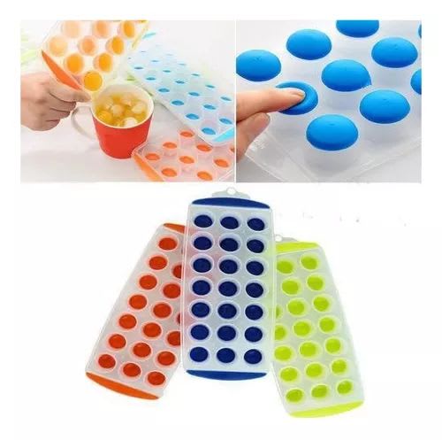 BANDEJA PARA HIELO CON BASE DE SILICONA 0