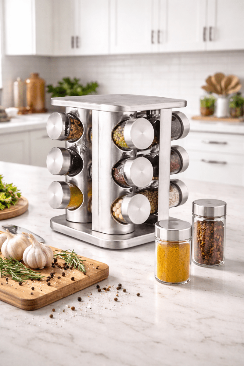 CONDIMENTERO GIRATORIO ACERO INOXIDABLE2