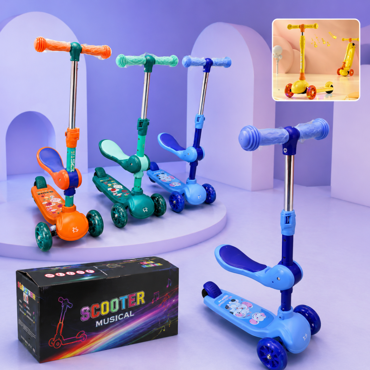 SCOOTER INFANTIL ASIENTO CON MUSICA L221272