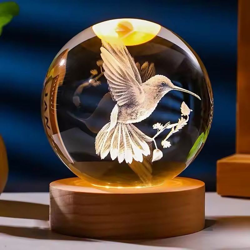 LAMPARA 3D CRISTAL DISEÑOS SURTIDOS6