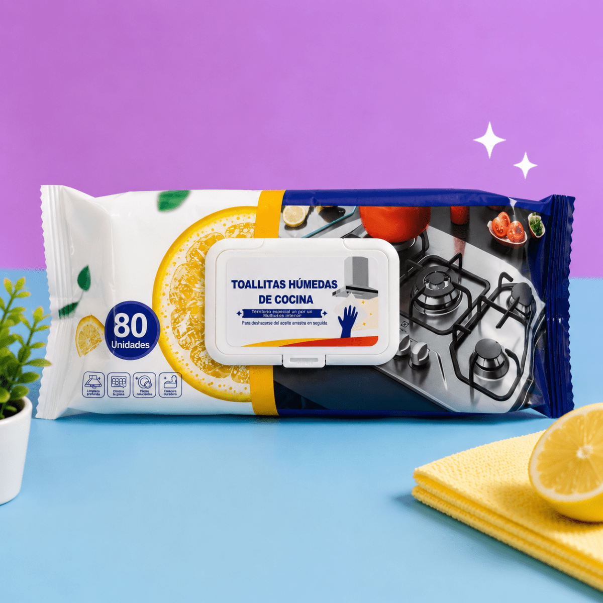 TOALLITAS HUMEDAS DE COCINA KITCHEN CLEAN WIPES2