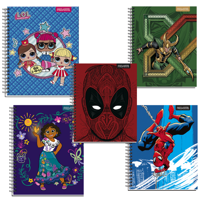 PACK 10 CUADERNO UNIVERSITARIO PROARTE DISEÑOS SURTIDOS 0
