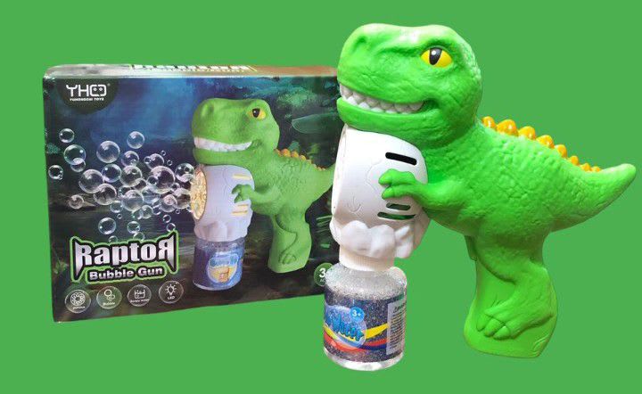 PISTOLA BURBUJA DINOSAURIO 1