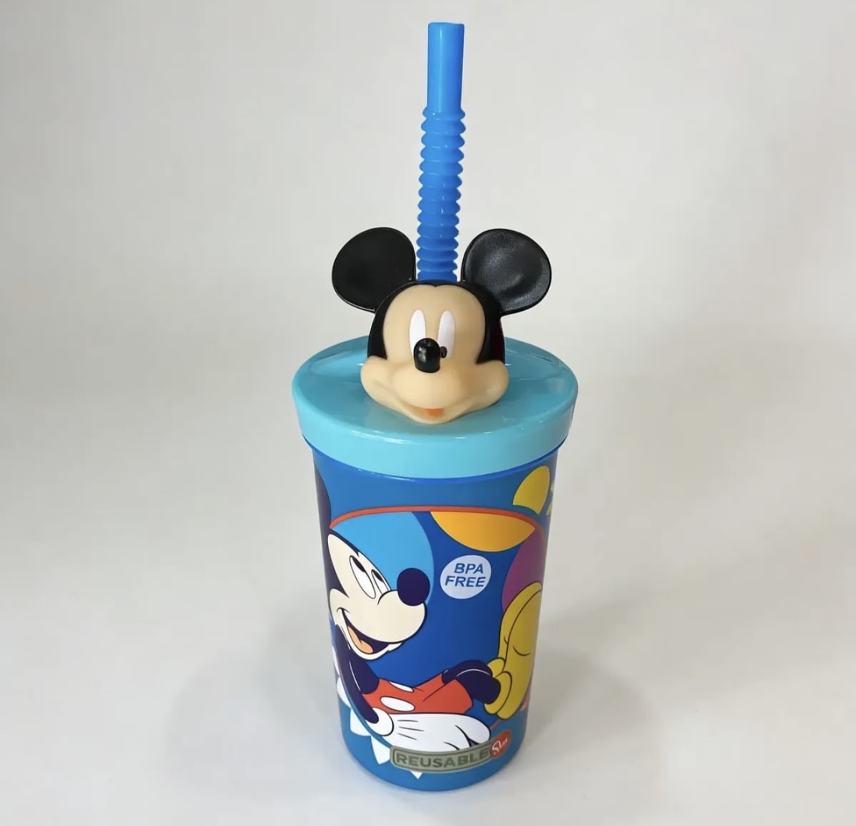 VASO CON BOMBILLA Y FIGURA 3D MICKEY/STITCH 360ML4