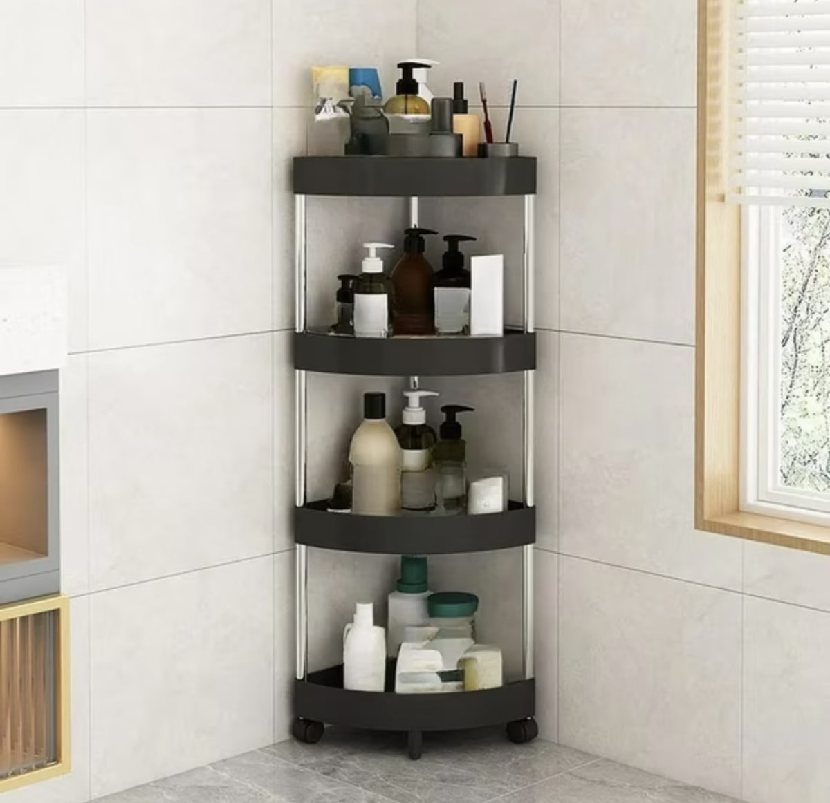 ESQUINERO ORGANIZADOR 4 NIVELES CON RUEDAS 0